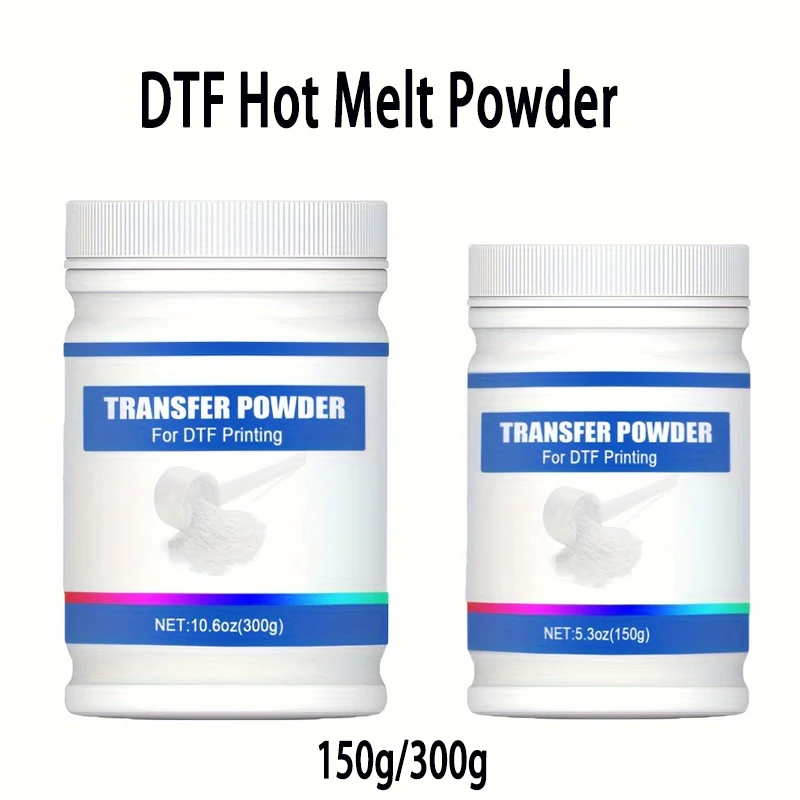 300g DTF Powder Hot Melt DTF Transfer Adhesive Powder For DTF Transfer InkPowder For Direct To Film Printing On All Fabric