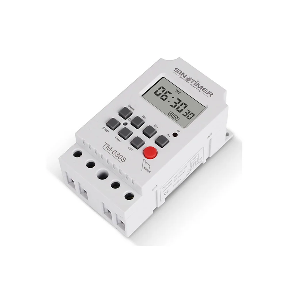 TM630S-4 7Day Programmable Digital Timer Switch Relay 12V 30A LCD Controller For Home Industrial Automation Electrical Equipment