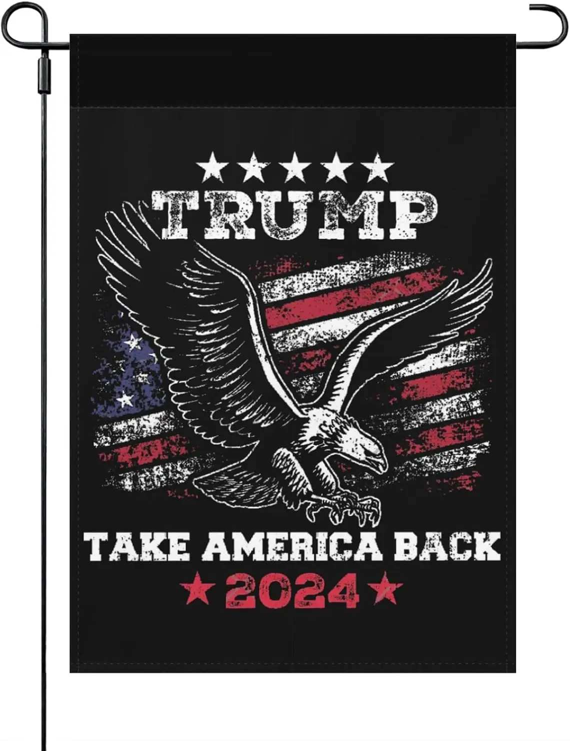 Trump Take America Back 2024 House Flags One Size Double Sided, Humorous Funny Trump 45 47 Garden Flags I&;m Voting For The Conv