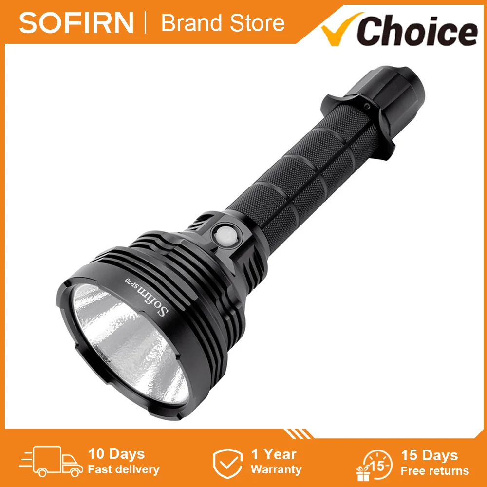 Sofirn SP70 26650 LED Flashlight Powerful 5500LM Tactical  XHP70.2 ship from RU/PL/DE/ES only