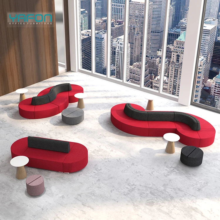 Modern Design PU Leather Modular Office Sofa Set for Home Hotel School or Hospital Use