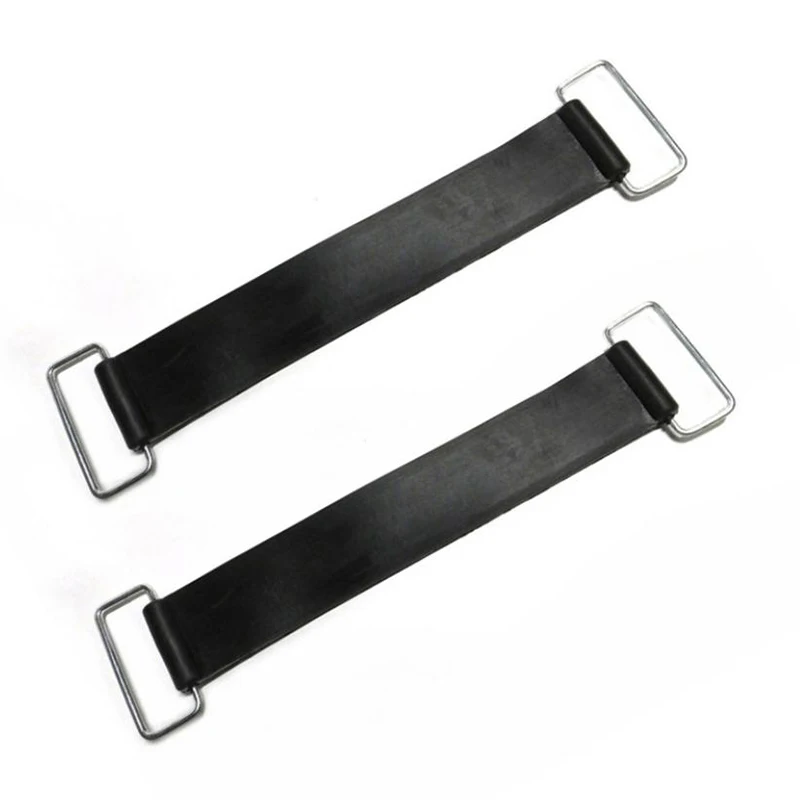 New 2pcs 18-23cm Motorcycle Rubber Battery Strap Holder Belt For All Motorcycles, Tricycles, Scooters