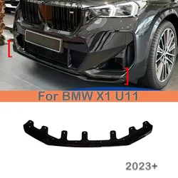 For BMW X1 U11 Sports Version 2022-2024 2-Section MP Original Car Hole Installation Front Bumper Splitter Lip Spoiler Diffuser