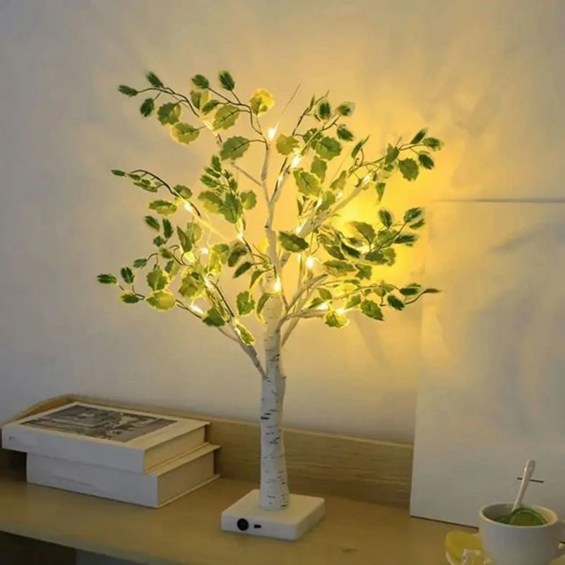 LICE-1Pc 24LED محاكاة شجرة ضوء عطلة على شكل شجرة ضوء نشاط مختلف المشهد الديكور شجرة مضيئة