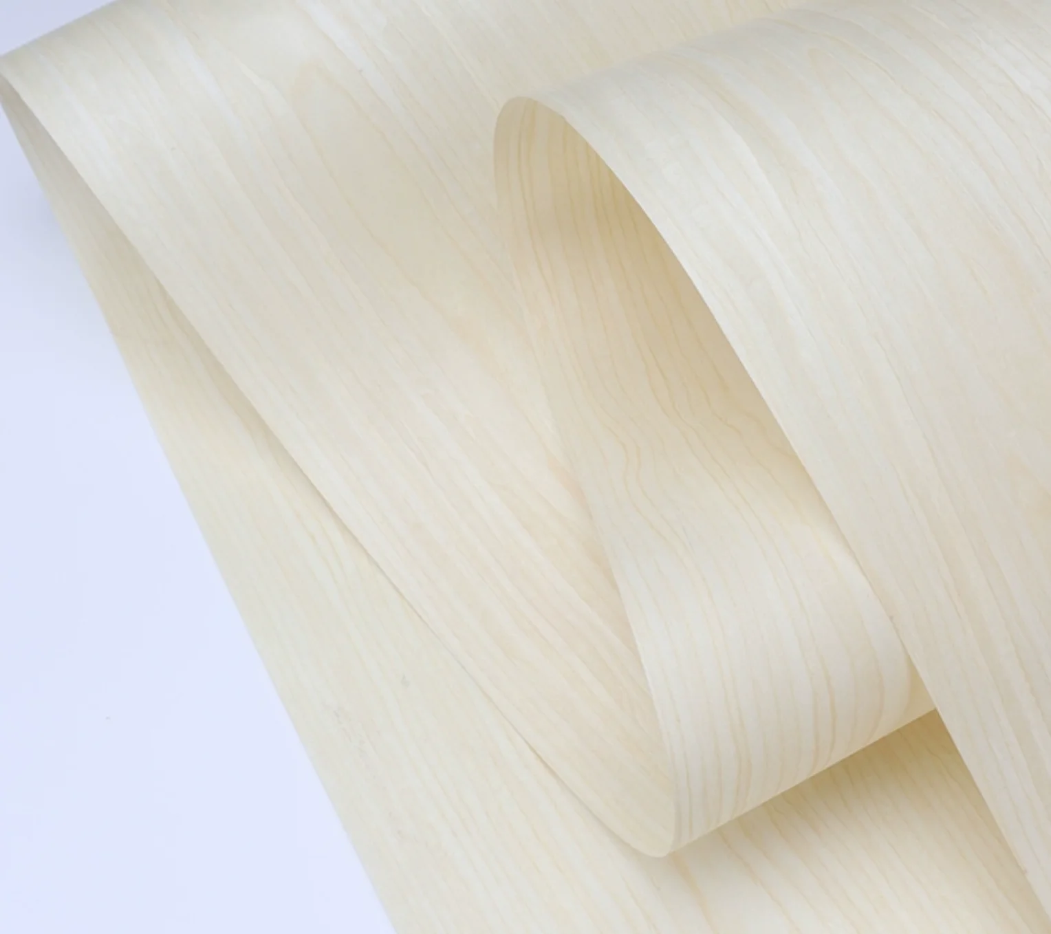 L:2.5meters Width:580mm T:0.25mm Technology Wood Light White Maple Wood Veneer Sheets Decorative Handmade Veneer