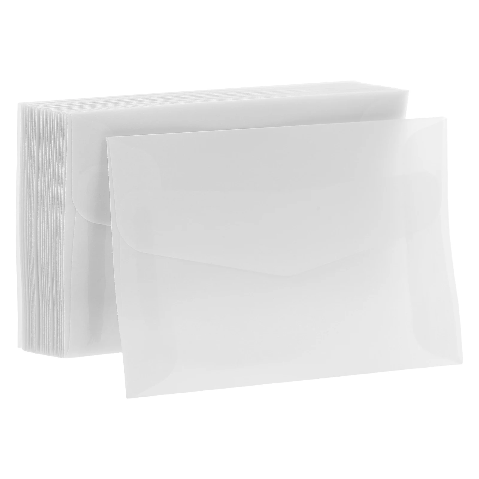 

25pcs Translucent Paper Envelopes Semi-Transparent Glassine Mini Envelope For Wedding Invitation Gift Card Holder Scratch Ticket
