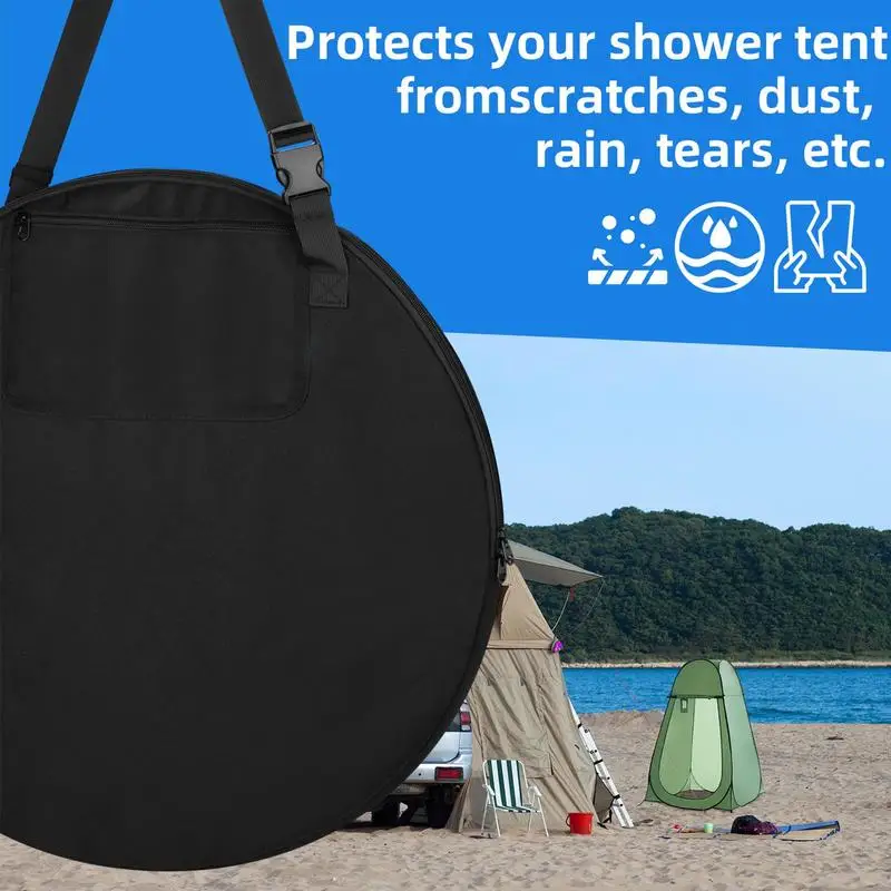 shower tent storage bag Privacy Changing Room carrier Camping Private Toilet Bathroom Organizer with Adjustable Shoulder Strap