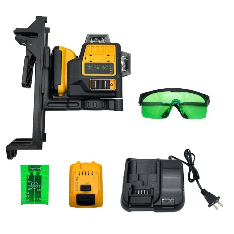 

CG3300 Industrial DIY 12 Line High Accuracy Laser Level 3D Green Wall Level