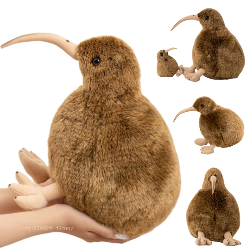 

12/28cm Kawaii Soft Kiwi Plush Toy Brown Long Mouth Bird Animal Stuffed Toy Home Decor Birthday Gift For Children