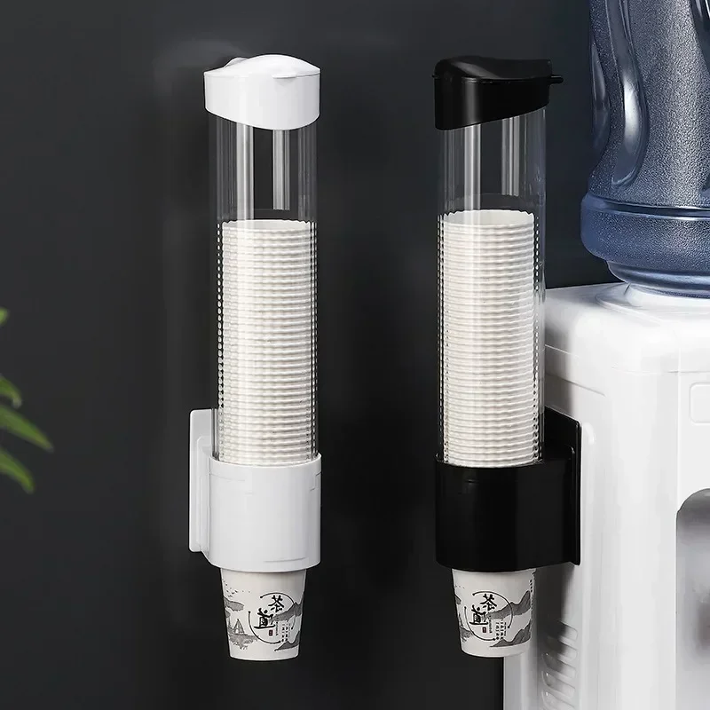 

Plastic Disposable Paper Cups Dispenser Wall-mounted Water Dispenser Cup Holder Cup Container Paper Cup Frame Home Organizer