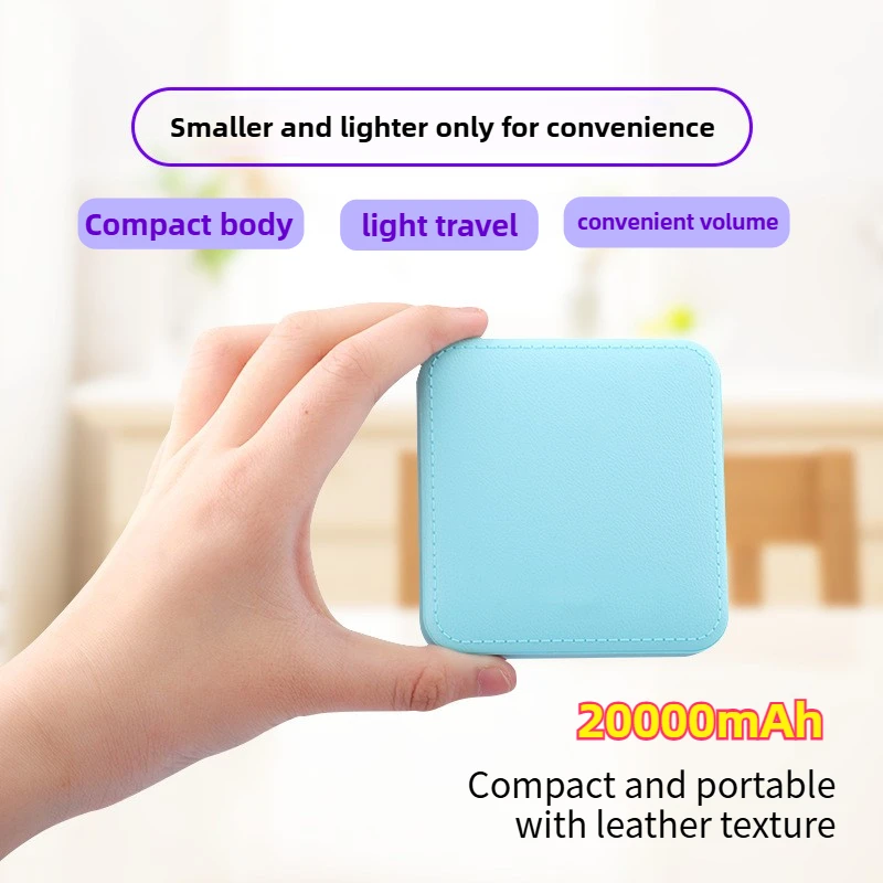 

Mini Power Bank 20000mAh Large-capacity Phone External Backup Battery Fast Charging Spare Battery for IPhone Xiaomi Huawei