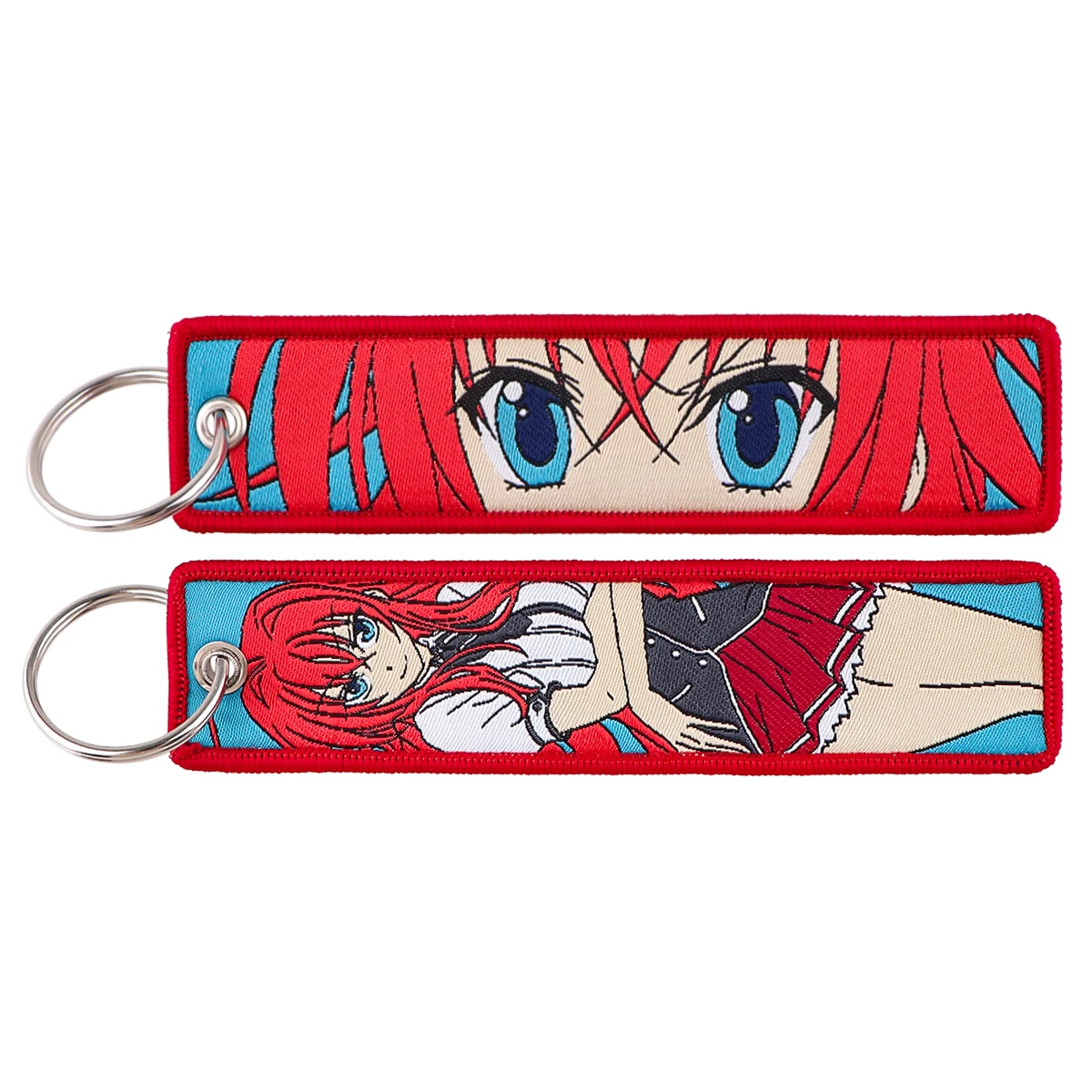 1PC High School DxD Key Tag Original Keychains For Driver Key Chain Weaving Mark Car Key Tag Keyring Trinket Gift Fashion