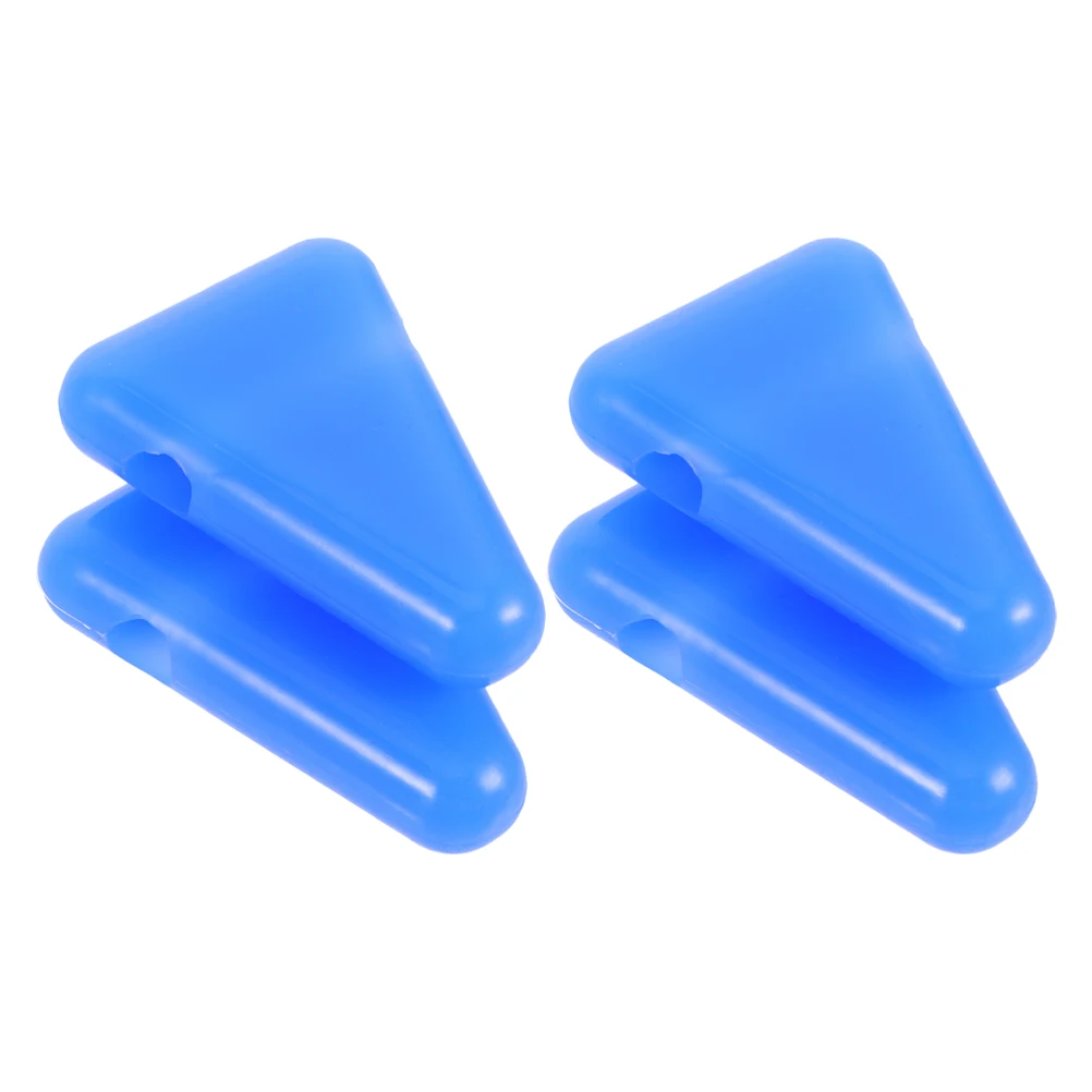 

4pcs Silicone Tuning Fork Holder Universal Soft Nonslip Sturdy Portable Meditation Accessories Parts Blue Color for Home