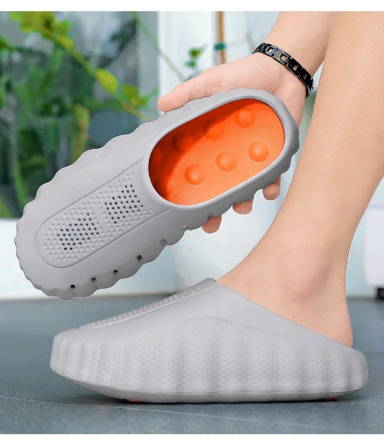 Unisex New Slippers EVA High Quality Comfortable Bathroom Indoor Non Slip Women Sandals Bedroom House Orginal Casual Design