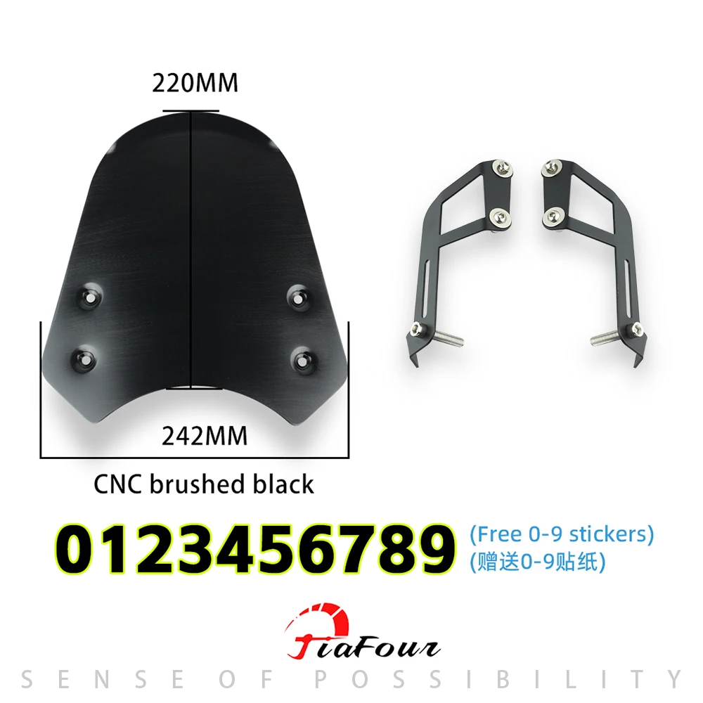 FIT For Scrambler 1200XC Scrambler 1200XE  Scrambler 1200 XC XE Aluminum Windshield Windscreen Deflector