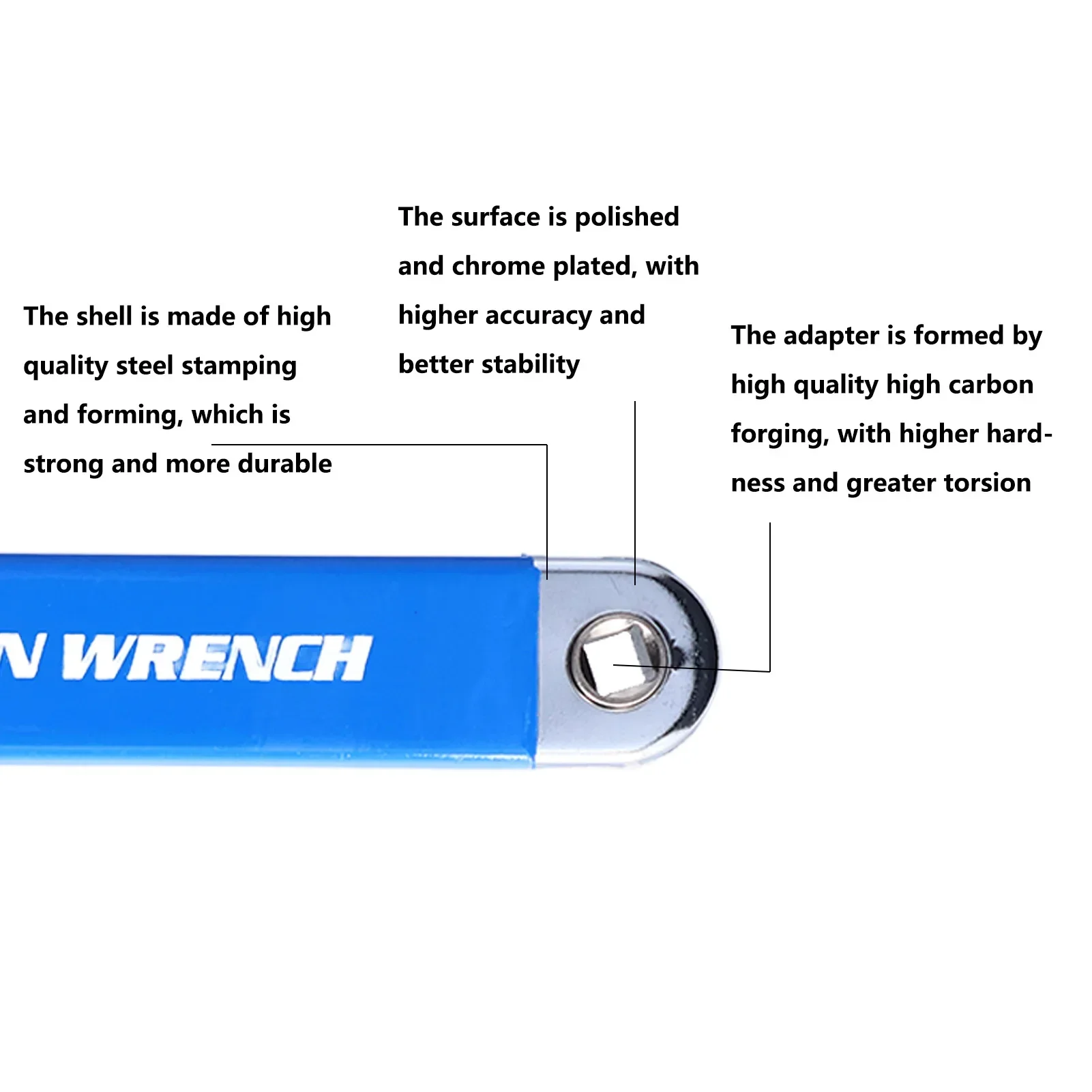 Set di chiavi di prolunga Prolunga per chiave a cricchetto offset in acciaio ad alto tenore di carbonio con adattatori Prolunga per chiave a cricchetto con presa
