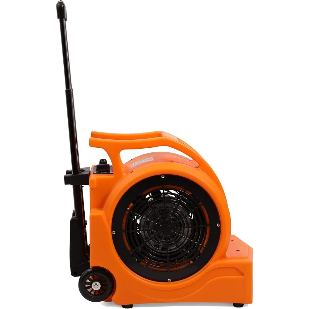 4000 Plus CFM Monster Air Powered Floor Carpet Dryer with Handle Wheel Kit (Orange)