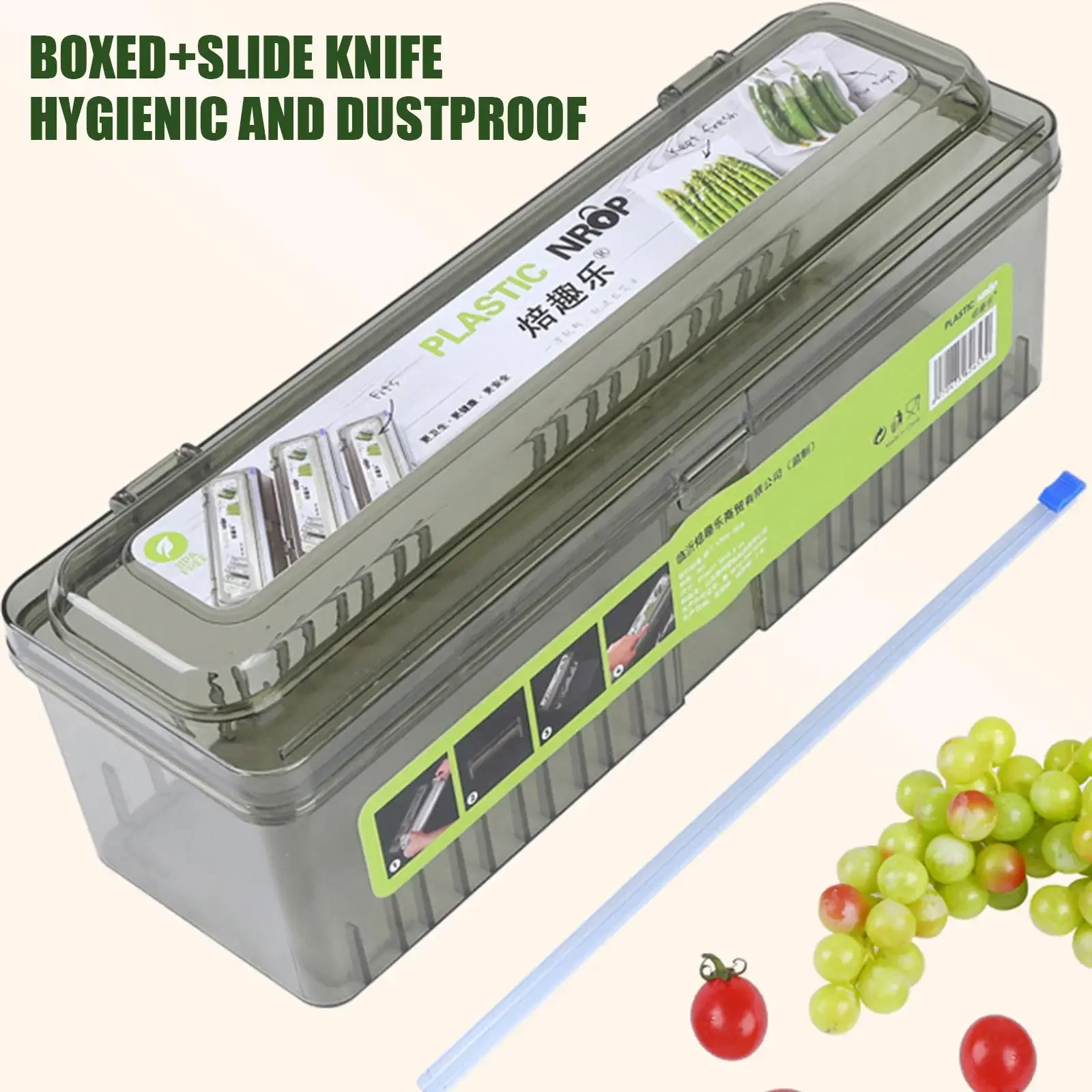 Plastic Food Cling Wrap Dispensers Foil Holder Kitchen Storage Accessories Utensils Aluminum Foil and Film Dispenser