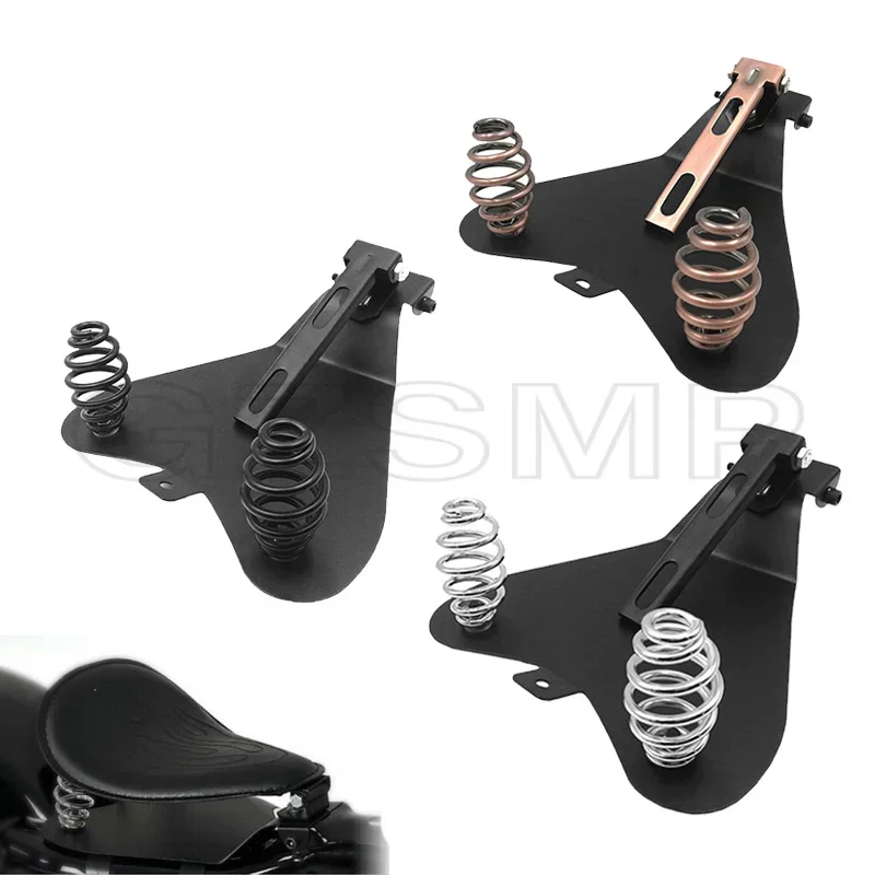 Resortes de asiento individual en espiral Universal para motocicleta, barril en espiral de 3 