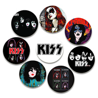 Rock Band Kiss Brooches Enamel Pins Fashion Jewelry Accessoris Singer Brooch for Backpack Clothe Decoration Lapel Badge Gifts