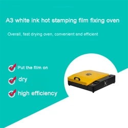 A3 DTF Film Oven Heating Pads PET Film Curing Device Hot Melt Powder DTF Oven Direct To Film Printing Film Heater Hot Dryer