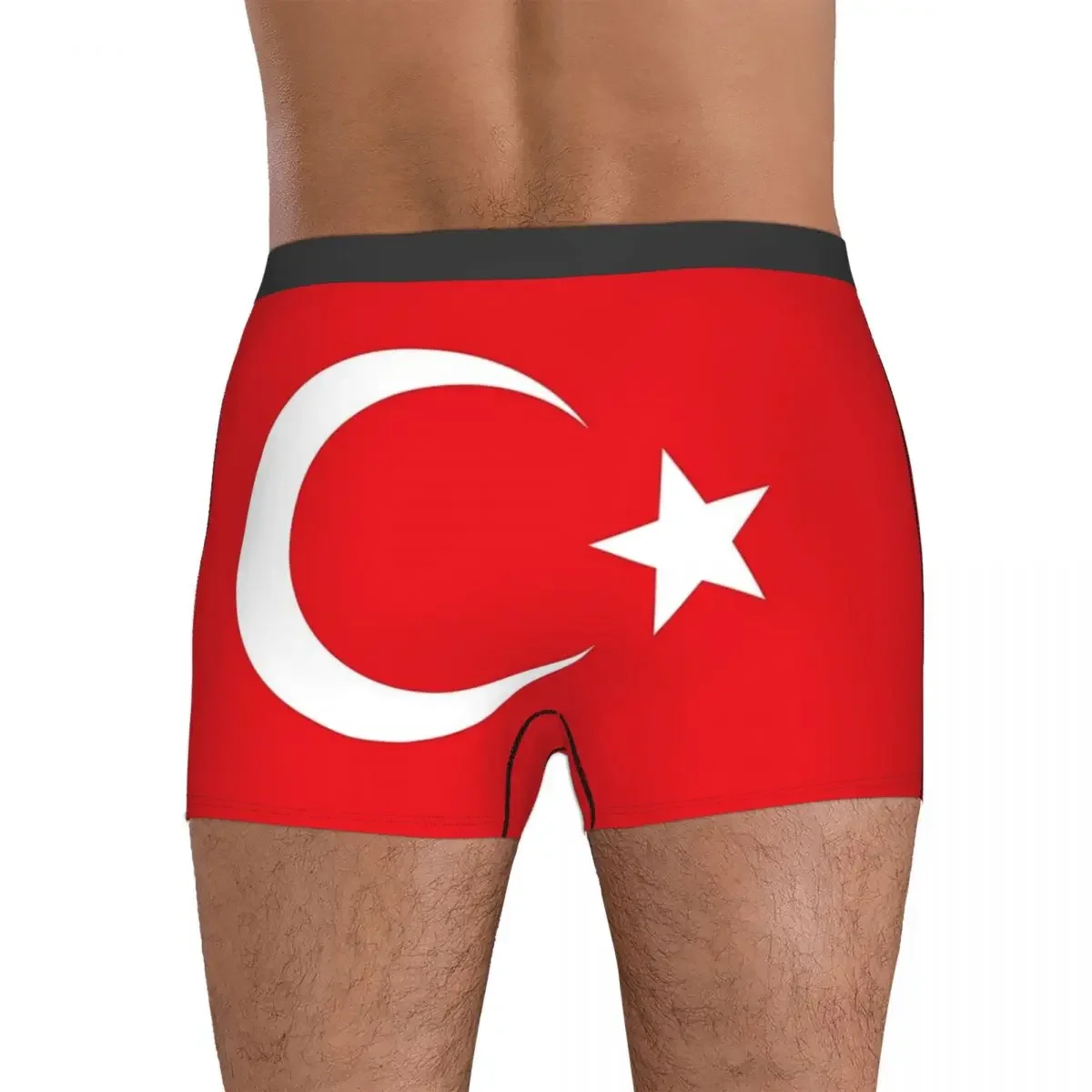 República da Turquia Bandeira roupas íntimas para homens, cuecas masculinas, calcinhas confortáveis, shorts, presentes de namorado, 16