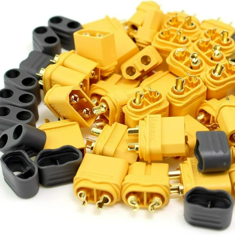 40/1pc XT60H Plugs Male Female Bullet Connector Wire Cable Connectors Adapter with Sheath Housing for RC Battery Car Airplane