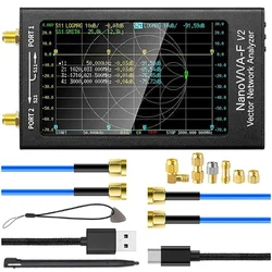 Analizator sieci wektorowej NanoVNA-F V2 Analizator antenowy 50KHz-3GHz HF VHF UHF VNA z pomiarem parametrów S 5000MAh