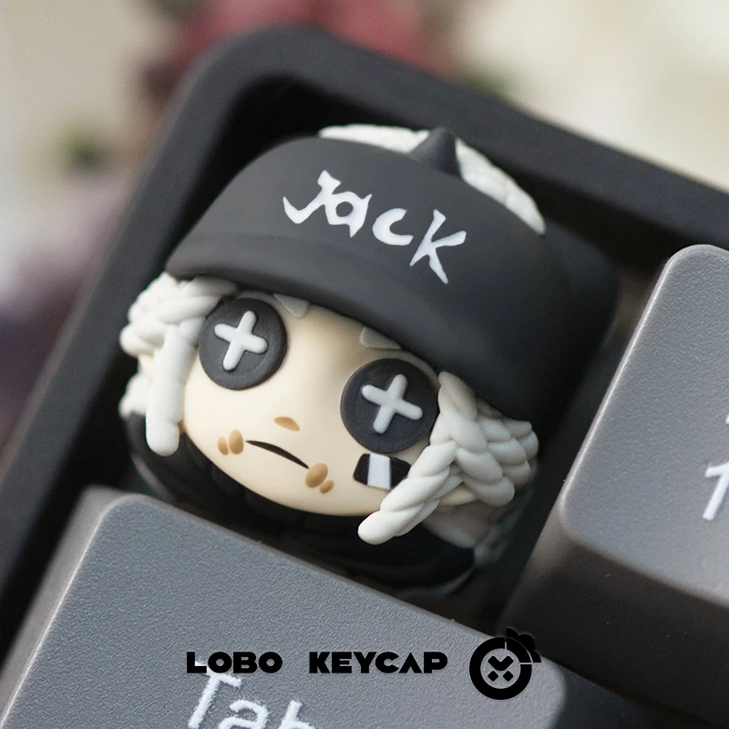 Juego Identity V Keycaps perfumista jardinero Seer Mercenario lindo DIY teclado accesorios Cosplay Doujin regalos para hombres y mujeres