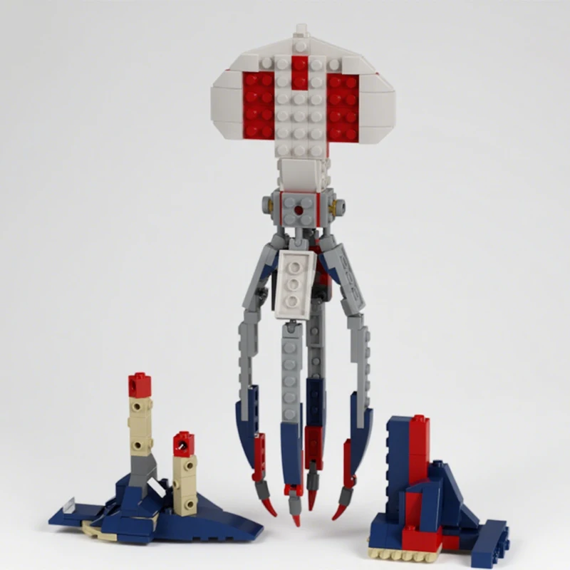 176pcs MOC Creator 3 1 Heidi Ghost Squid Bigfin Model Building Blocks Christmas Gift Architecture Toys Creative Idea Education