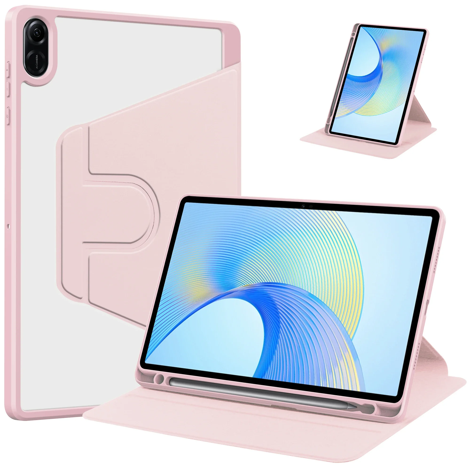 

Чехол для нового Honor Pad X9a 2025, вращающийся на 360 градусов чехол-подставка из искусственной кожи для планшета, акриловый чехол Funda Honor Pad X9A, 11,5 дюйма