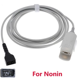 Spo2 Sensor Compatible Nonin 8500,2500,9840,Avant 4000/9600/9700/2120/7500/7500FO Monitor,7Pin 3m Finger/Ear Oximetry Cable.