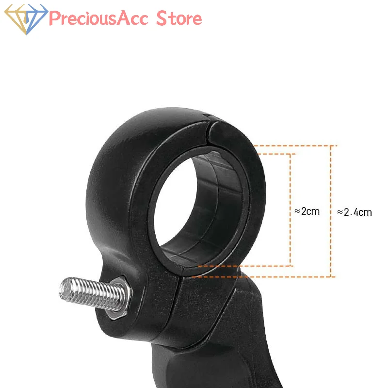 กระจกมองหลังจักรยานเลนส์ HD 360 °   กระจกมองหลังจักรยานเสือภูเขาแบบหมุนได้ ขยายมุมมองกว้างสำหรับจักรยานเสือหมอบ