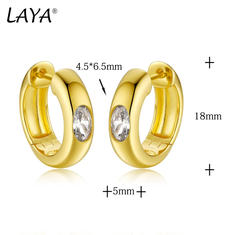 LAYA-Boucles d'Oreilles Créoles en Argent Sterling 925 Pur pour Femme, Bijoux Fins Originaux de Charme, Piercing Minimaliste, Rotterdam, Kling, Zcompresses