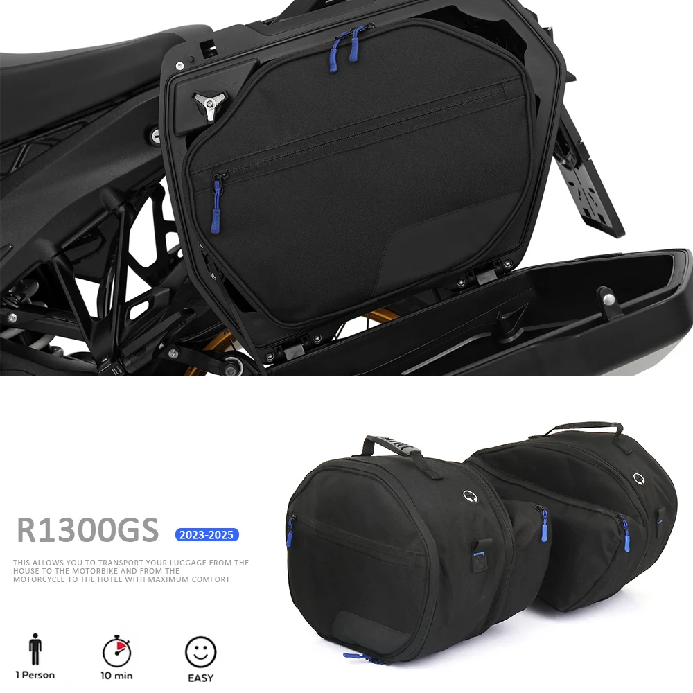 

R 1300 GS 1300GS 2023-2025 Motorcycle Accessories Luggage Bags Kit For BMW R1300GS Black Inner Bags Saddle Bag Water-Cooled