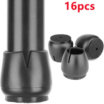 16pcs 의자 다리 모자 실리콘 피트 보호대 패드 가구 테이블 커버 양말 플러그 커버 가구 레벨링 피트 홈 장식