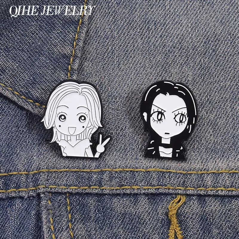 

Classic Japanese Anime Girls Oosaki Nana Lapel Pins for Backpack Enamel Pin Women's Brooch Badges for Clothes Jewelry Accessorie