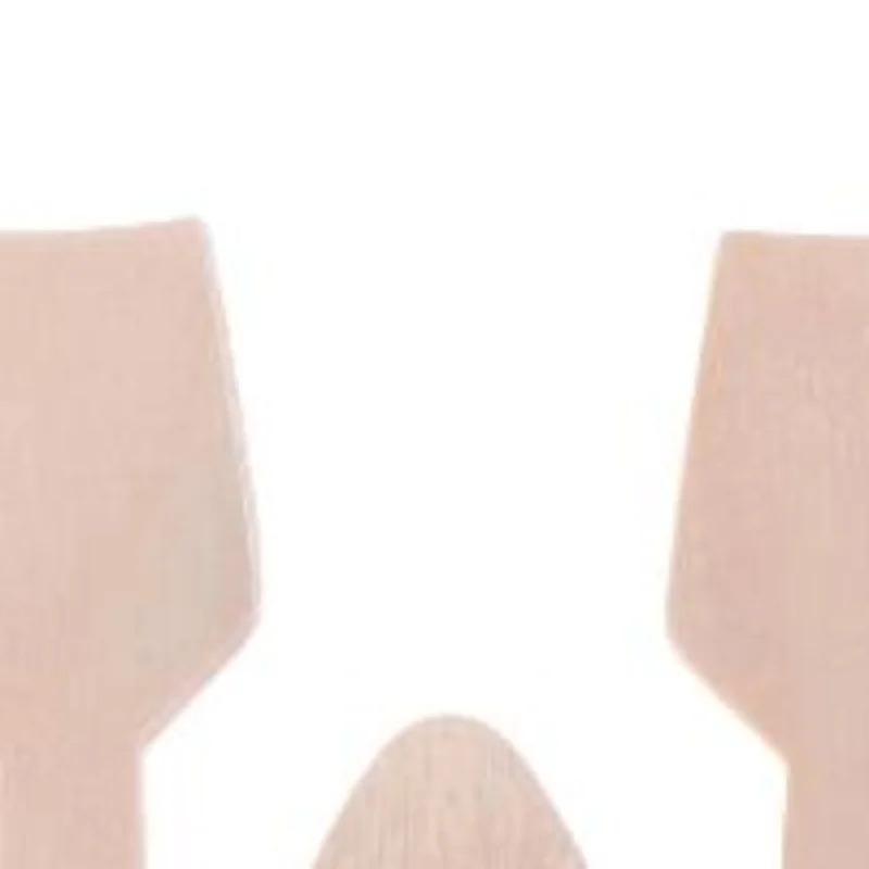 50/100Pcs Disposable Wooden Square Spatula Mini Spoons For Cake Dessert Ice Cream Party Takeaway Food Use