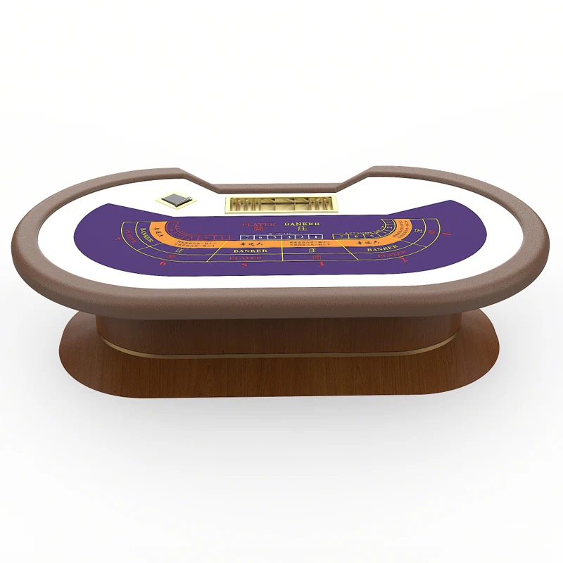 

Custom High Class Gambling Professional Oval Luxury Antique Wooden Gaming Baccarat Casino Betting Poker Tables