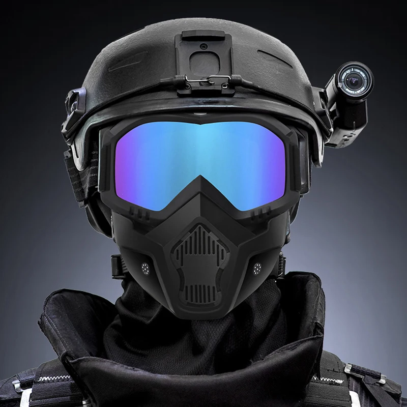 Anti-impact Hunting Paintball Tactical Goggles Mask Outdoor CS War Game Shooting Motorcycle Mask