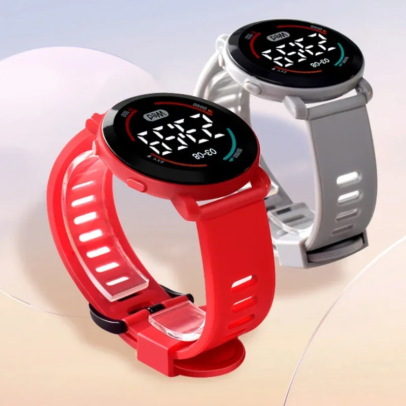 Relojes de pareja, reloj Digital LED de moda para hombres y mujeres, reloj deportivo informal de silicona, reloj electrónico, nuevo reloj para estudiantes para niños y niñas