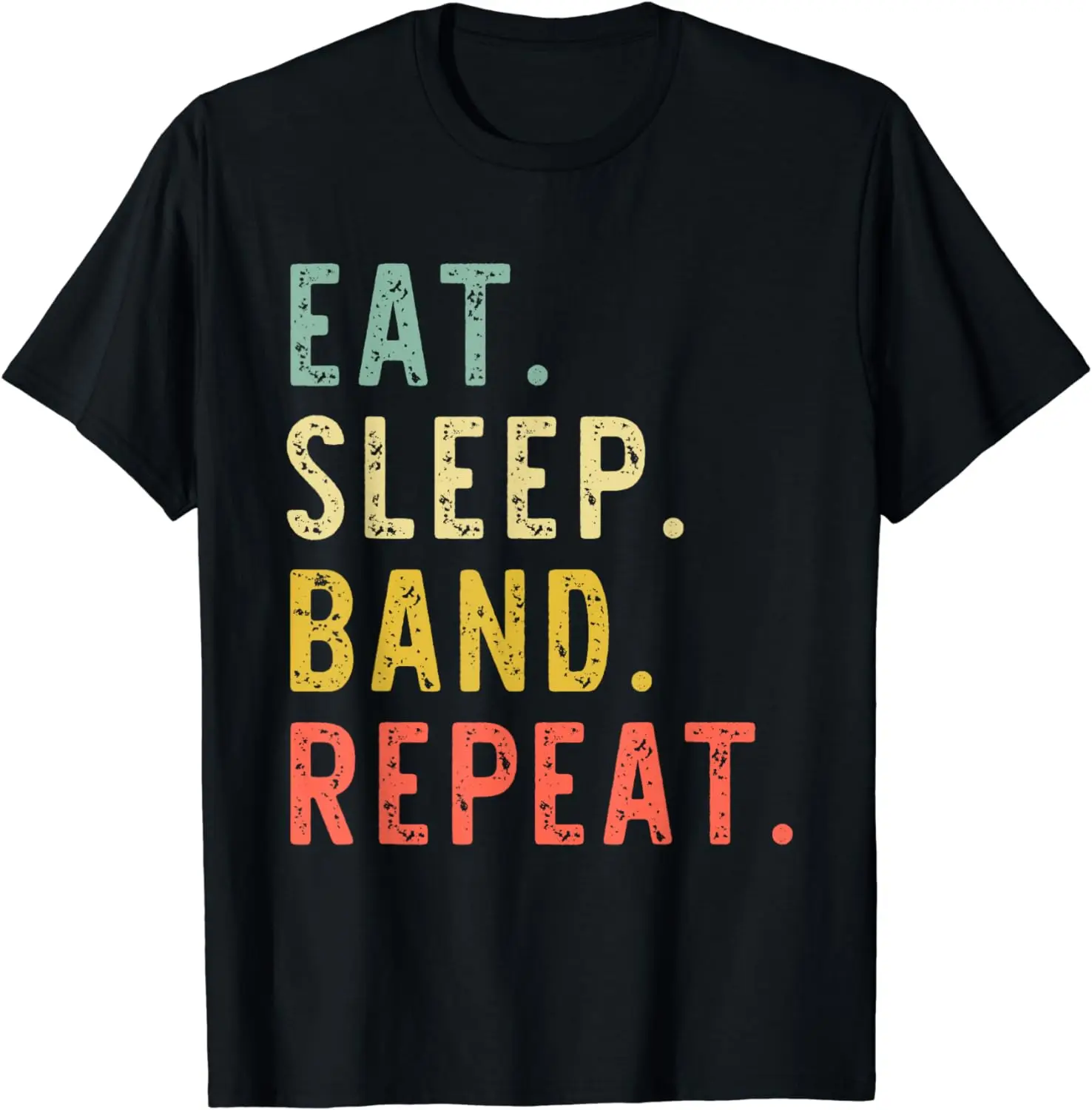 

Eat Sleep Band Repeat Marching Director Retro Vintage T-Shirt