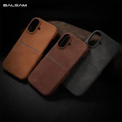 Luxury Business PU Leather Texture Matte Case For iPhone 16 15 14 Plus 13 12 Pro Max Fashion Wallet Credit Card Slot Back Cover