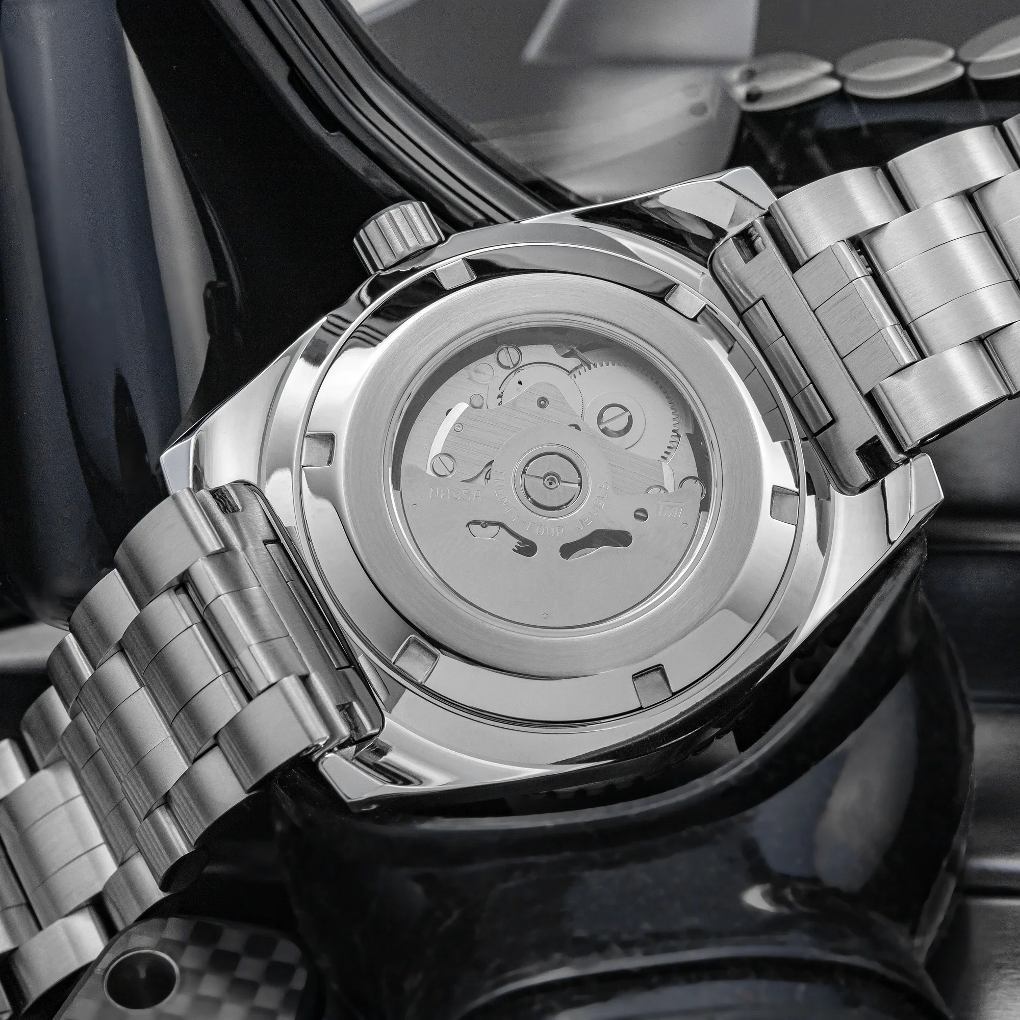[SHY-042]THORN Vollautomatische Mechanische NH35A Uhr mit 316L Stahlgehäuse, Herren-Taucheruhr mit Leuchtziffern, Geschenkidee – Detail 30