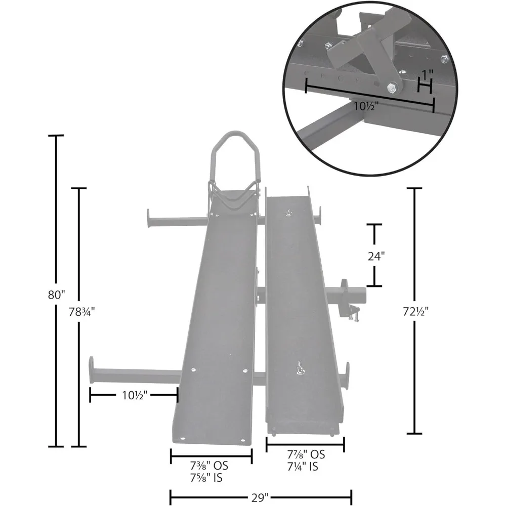 Steel Motorcycle Carrier for RVs - 400 & 600 lb. Capacity