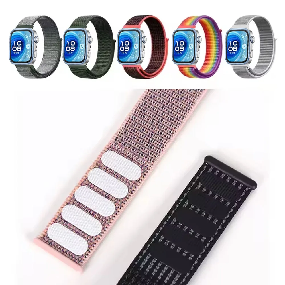 Нейлоновый тканый ремешок для Huawei Watch Fit 4/Fit 4 Pro, спортивный браслет-петля для Huawei Watch Fit 3, регулируемый ремешок на запястье, аксессуары