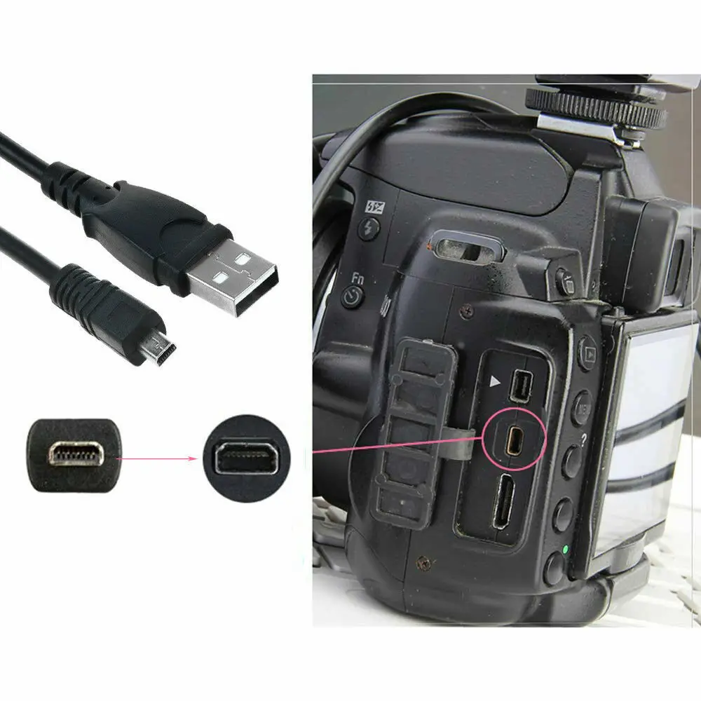 UC-E16 ładowarka DC USB + przewód kabel do synchronizacji danych do aparatu Nikon Coolpix P100 P530