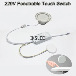 110-220V Wooden Touch Sensor Switch Penetrable Switch Sensor LED Control Switch for 220V Smart Home LED Lighting