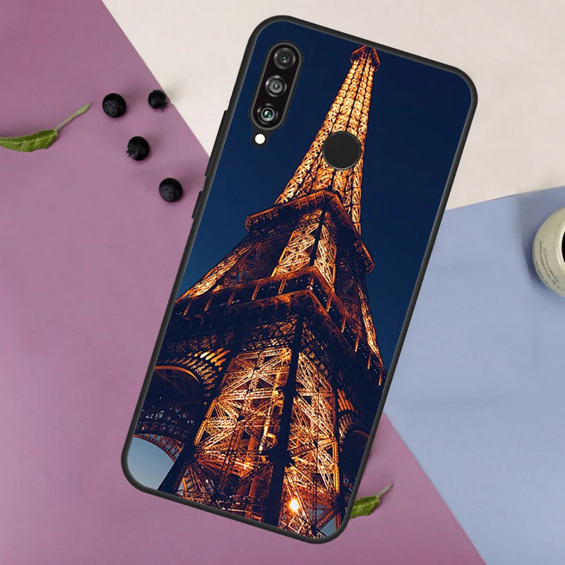 Romantic Paris Eiffel Tower Case For Huawei Mate 60 Pro P60 P40 P30 Lite Nova 5T 3i 8i 11i Nova 9 10 SE Y60 Y61 Y70 Y90