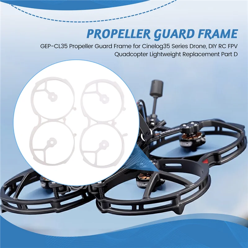 

YSUN-GEP-CL35 Защитная рамка пропеллера для серии Cinelog35 Dron DIY RC FPV Квадрокоптер Легкая запасная часть D